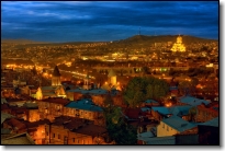 Tbilisi - in the evening. Photo by Levan Chkhatarashvili